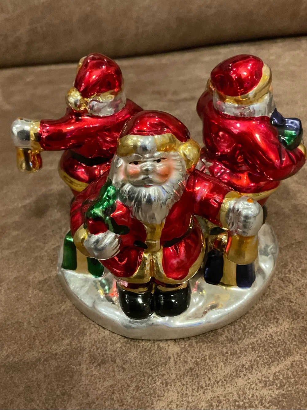 Vintage Santa's Candle Holder